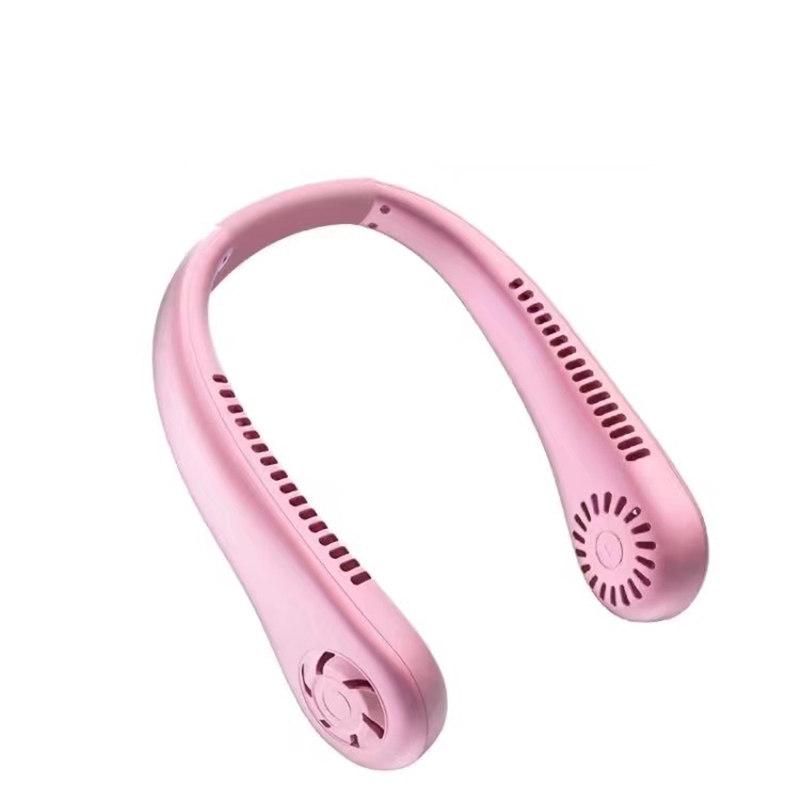 New Mini Neck Portable No Bladeless Hanging Neck Rechargeable Air Cooler 3 Speed Mini Summer Sport Fan