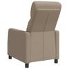 Recliner Chair Cappuccino Faux Leather