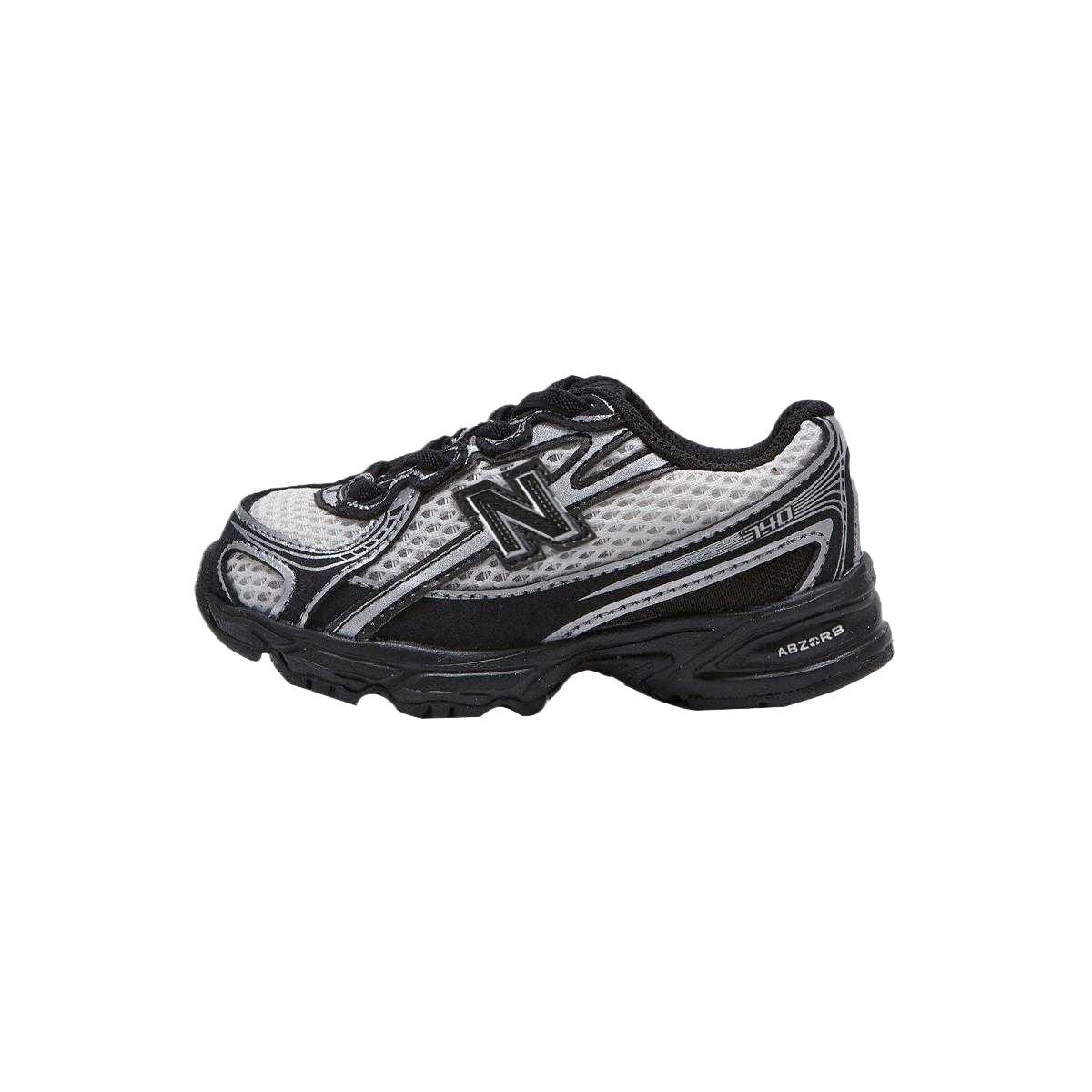 (TD) New Balance 740 Bungee Lace Black Rabbit Fur Gray Baby I7404RZ EU 26