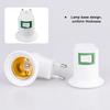 E27 Light Bulbs Socket Outlet Converter with Switch EU US Plug Adapter Standard Screw-in Base Holder ON/OFF Lamp Accessory