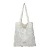 Casual Canvas Bag Korean Lazy Style Underarm Bag 2025 New Flower Shoulder Tote Bag Large Capacity Cloth Bag