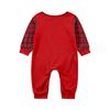 Set de pijamale de Crăciun coordonate pentru familie, cu top cu mânecă lungă și gât rotund și pantaloni, pentru părinte și copil