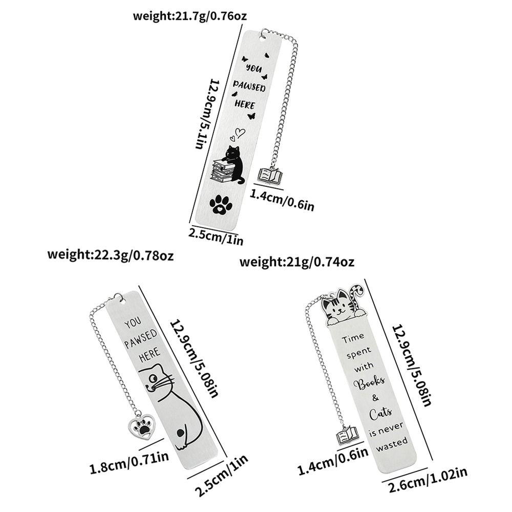 Cute Reading Book Marks 3D Book Lovers Collections Funny Cat Bookmarks