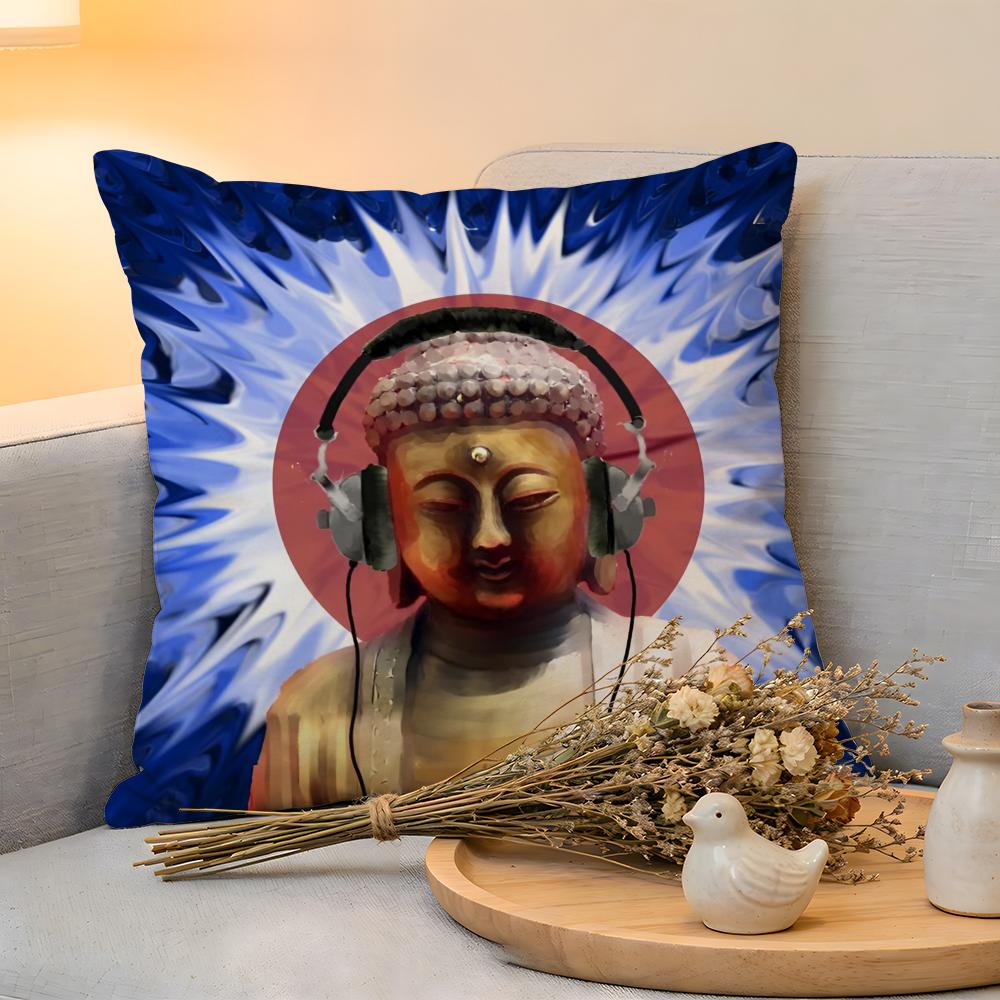 

Cushion Cover Linen SkinFriendly Soft Decorative Case For Sofa Home Decor Anime Cool The BBuddha Pillow cover 30x30cm