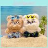 Bold Bear Glasses Plush Keychain Pair For Couples Gift Anime Lover
