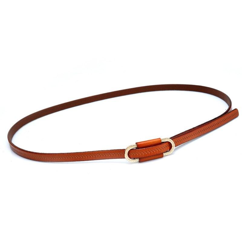 

Модное платье, одинаковые женские ремни, тонкие тонкие ремни высокого качества для женщин, повседневный пояс, ремень из натуральной кожиLD072 105CM коричневый