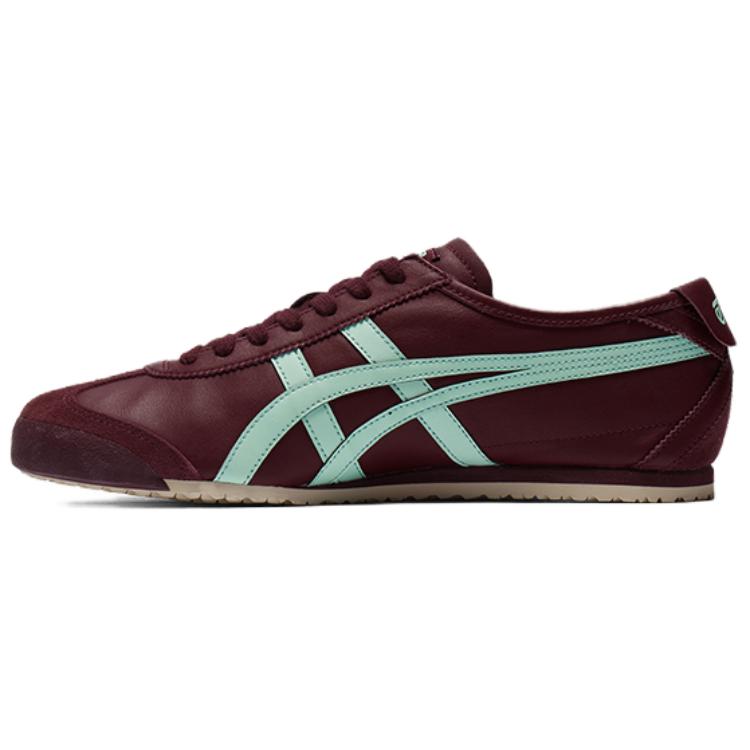 

Onitsuka Tiger Mexico 66 Удобные Универсальные Амортизирующие Прочные Низкие Повседневные Кроссовки Унисекс Темно-Красный Синий 1183C102-500 37.5
