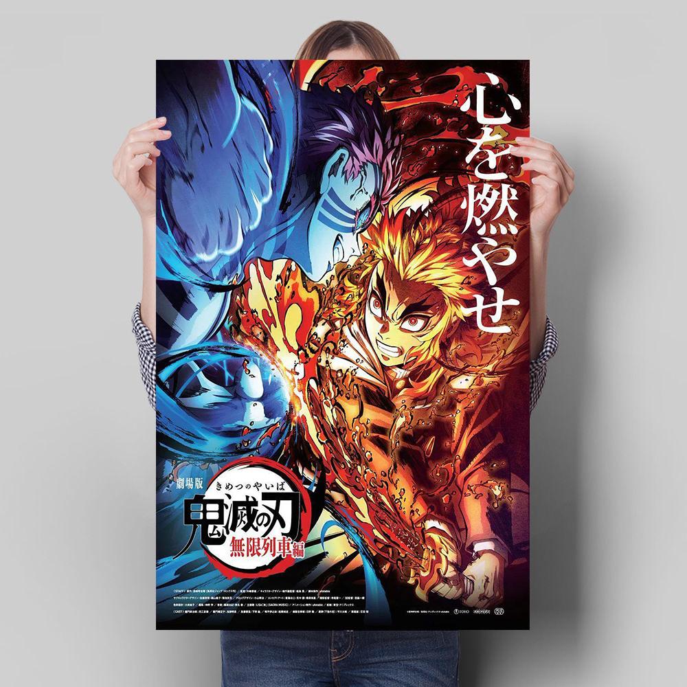 Japanese Anime Demon Slayer Decoration Mural Color Poster Canvas Painting and Living Room Wall Art Prints for Modern Home Decor No Frame