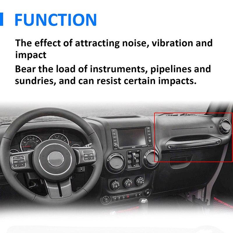 Car Passenger Instrument Panel Dashboard Cover Trim for Jeep Wrangler JK Rubicon Sahara Sport S Accessories