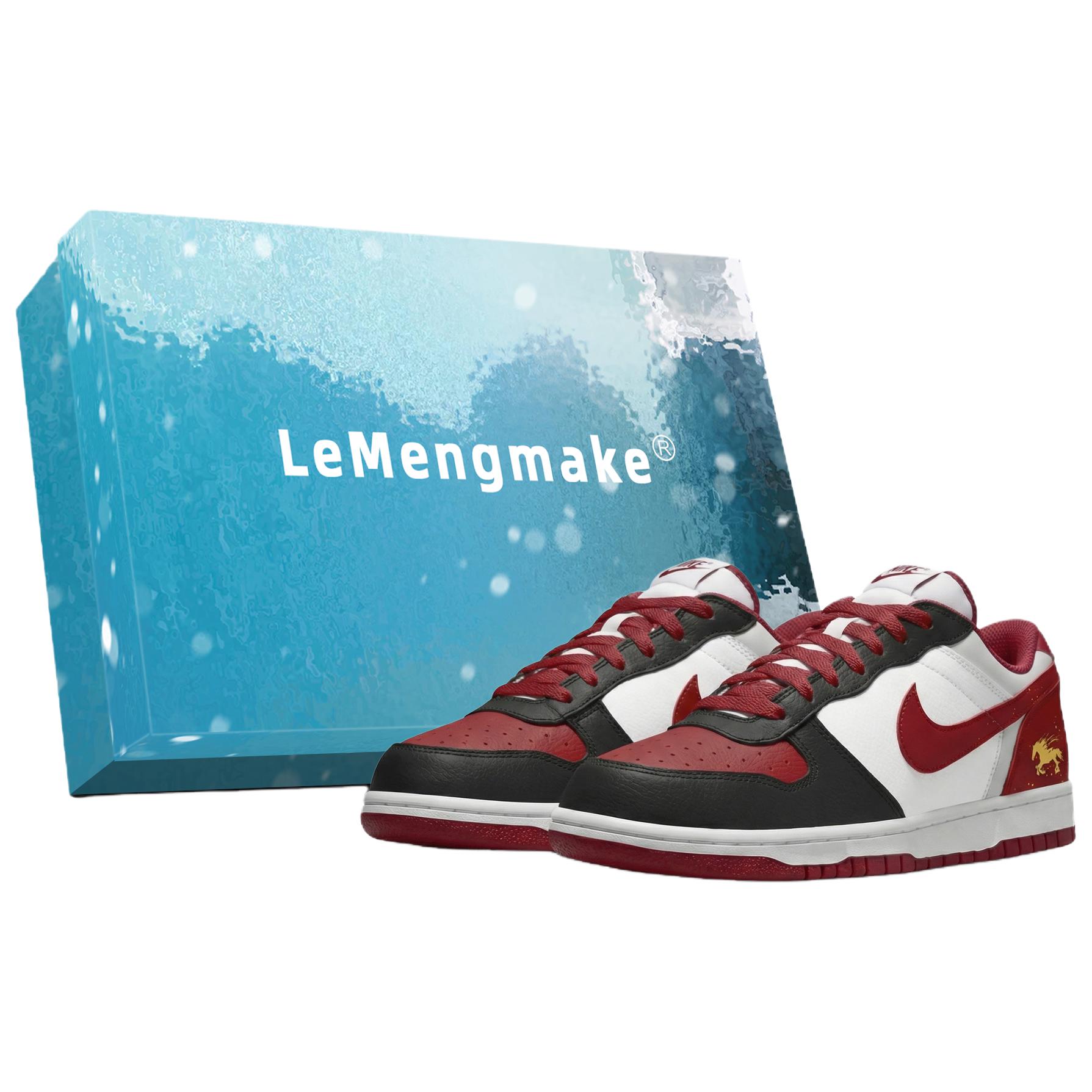 

Nike Big Lemon Joy Low top Skateboard Shoes Men s Black Red 355152-150(Team399-S-BOX) 42.5