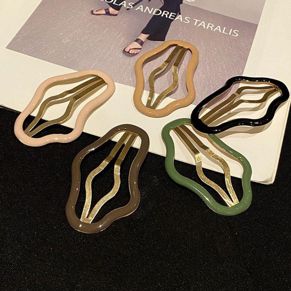 Metal Cloud Hair Clip Geometric Hollow Metal Hairpin Elegant Clouds Bb Clips  Party