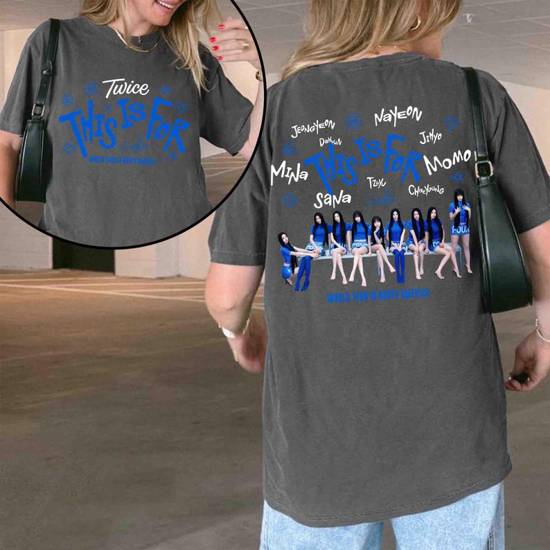 2026 Vintage Twice This Is for World Tour T-shirt, Retro Twice Kpop T-shirt, Twice Ten The Story Goes on T-shirt, Twice Medlemsgrupp T-shirt, Gåva till Once