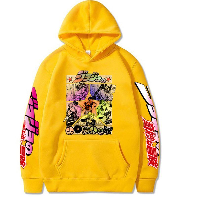

Printed Men s Hoodie Casual Sweatshirts Print Hoodie Casual Sweatshirts Yellow 4XL