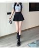 High-Waisted Summer A-Line Pleated Skirt for Women - Sweet & Fresh, Anti-Exposure, College Style, Petite Short Length.