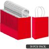 qiqee 24PCS Medium Gift Bag with Handles Bulk 11"x5"x8" Gift Bags Red Bags Multiple Uses (Medium Size)