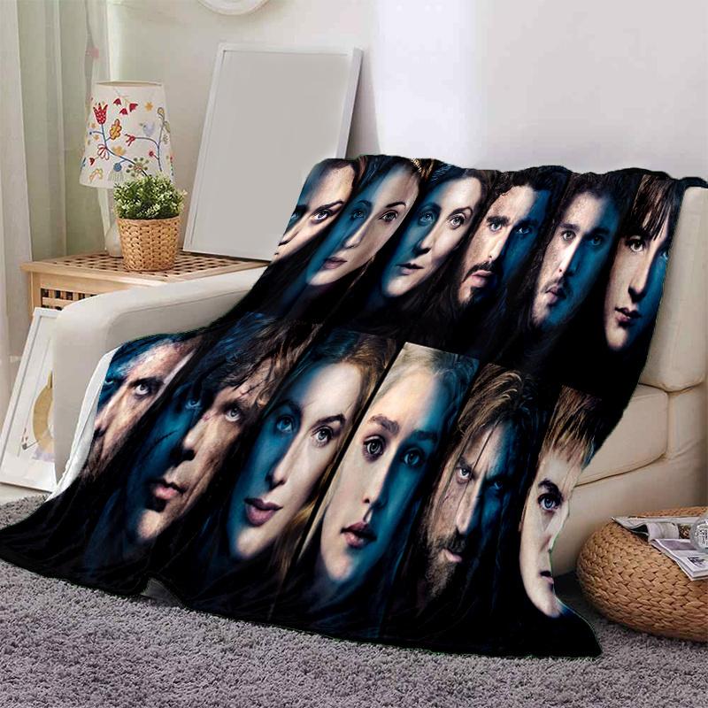 Game of Thrones: Epic Fantasy Adventure Poster PrintPrint Blanket, Soft Blanket For Sofa Office Bed And Travelling Daughter Birthday Gift es 130cm×150cm(50in×60in)