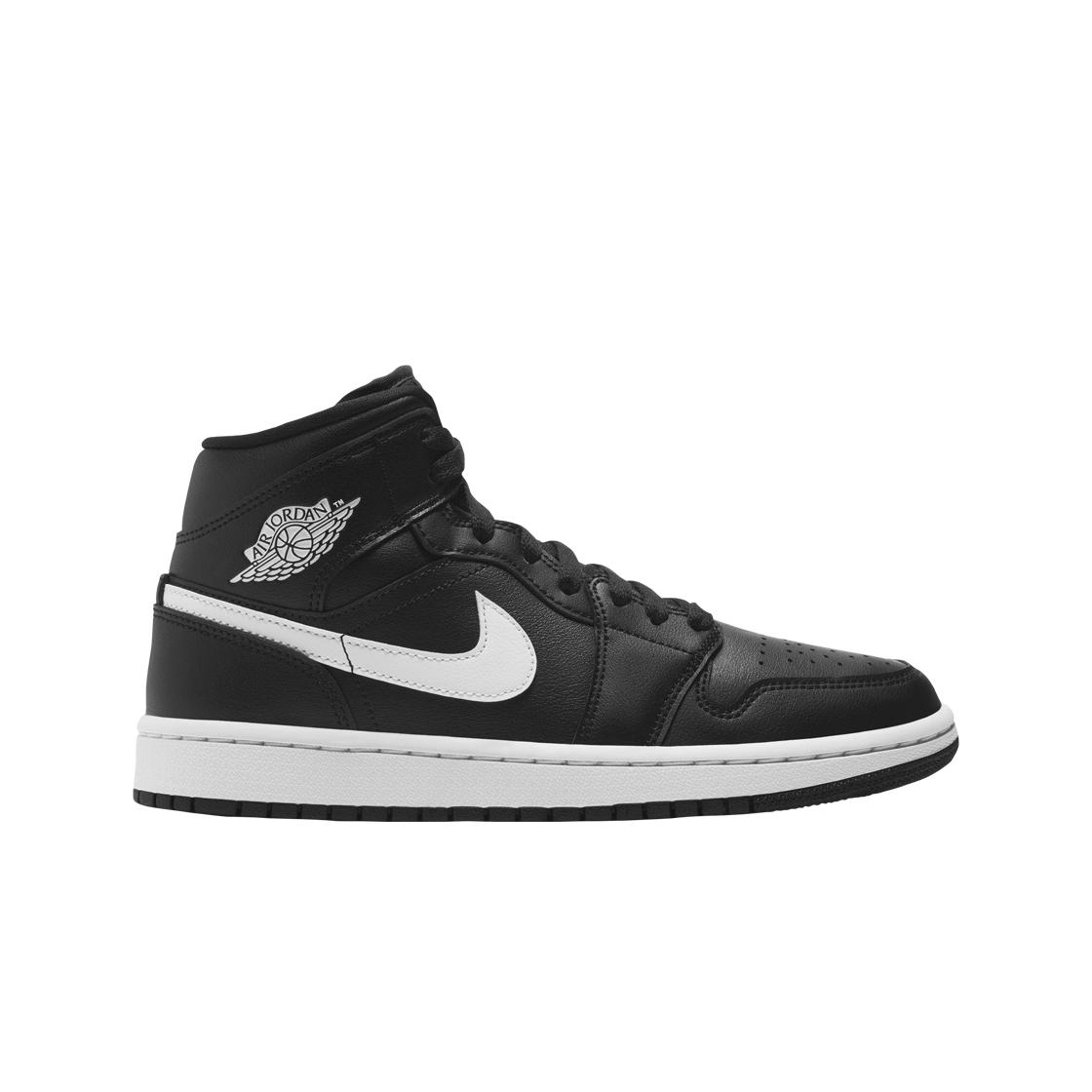 

(w) Jordan 1 Mid Black White 230