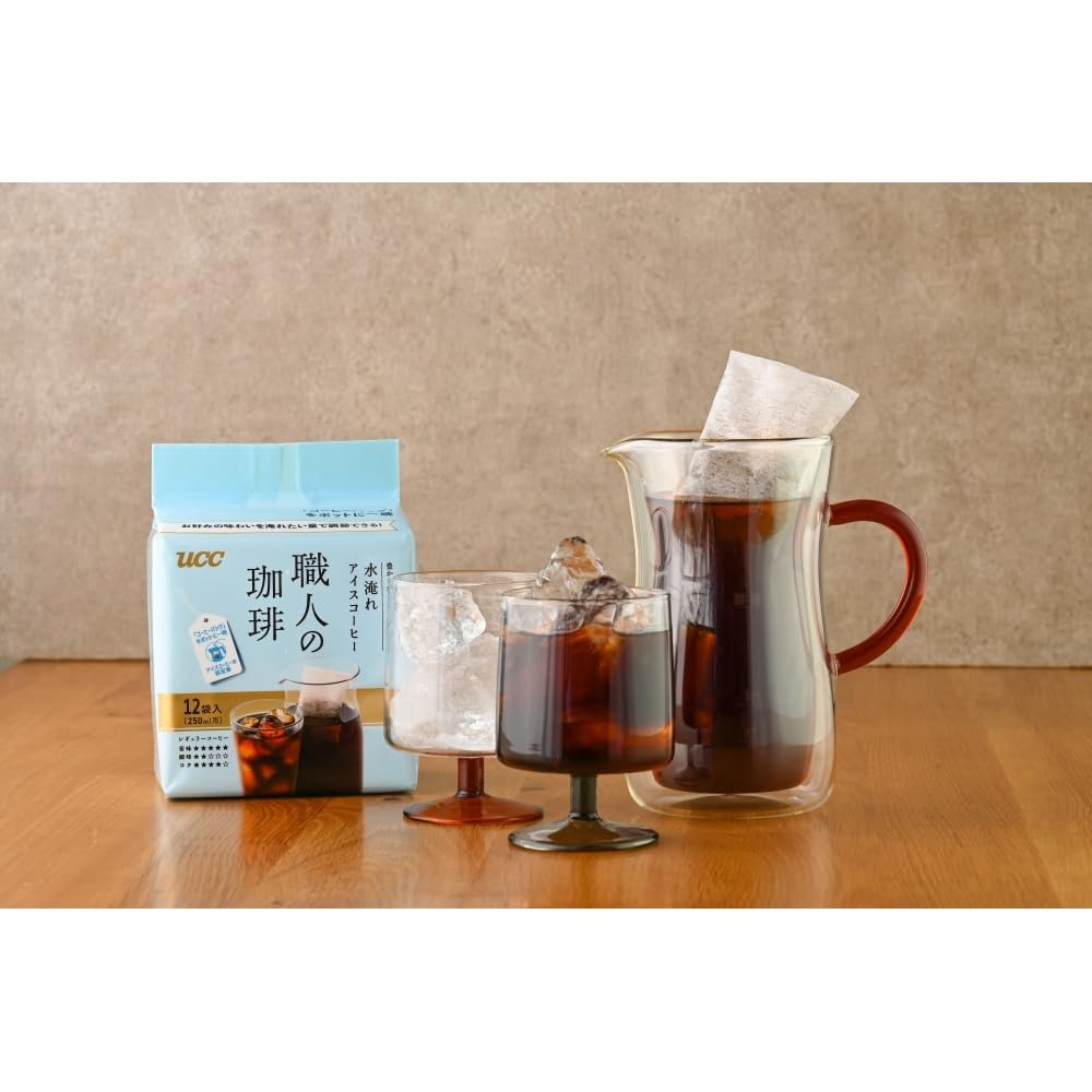 Artisan Coffee UCC Coffee Bags for Cold Brewed Iced Coffee Bags X 3 (12 Packs) [My Bottle]