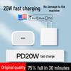 20W PD Fast Charger Adapter for iPhone 14 - Compatible with US, EU, UK Standards