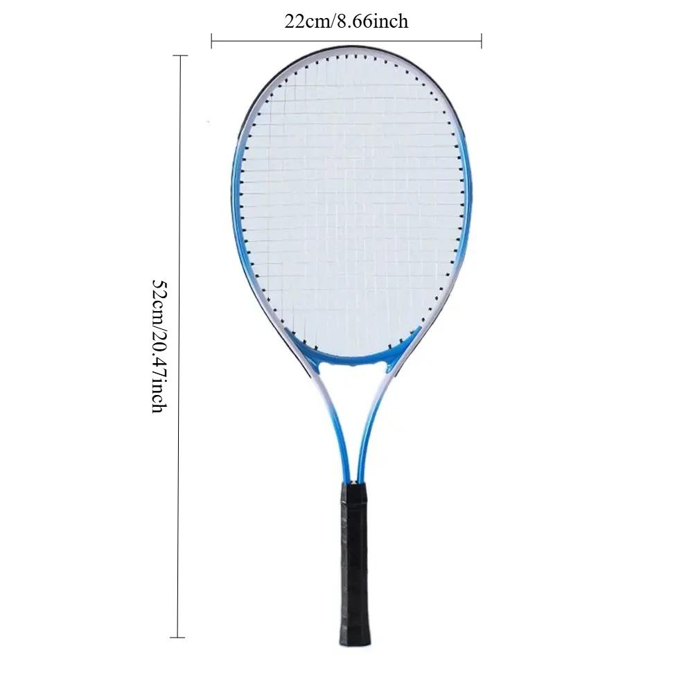 Red Blue Child Tennis Racket Training Professional Tennis Racquet Parent Child Interactive Shockproof Beginner Racquet Unisex