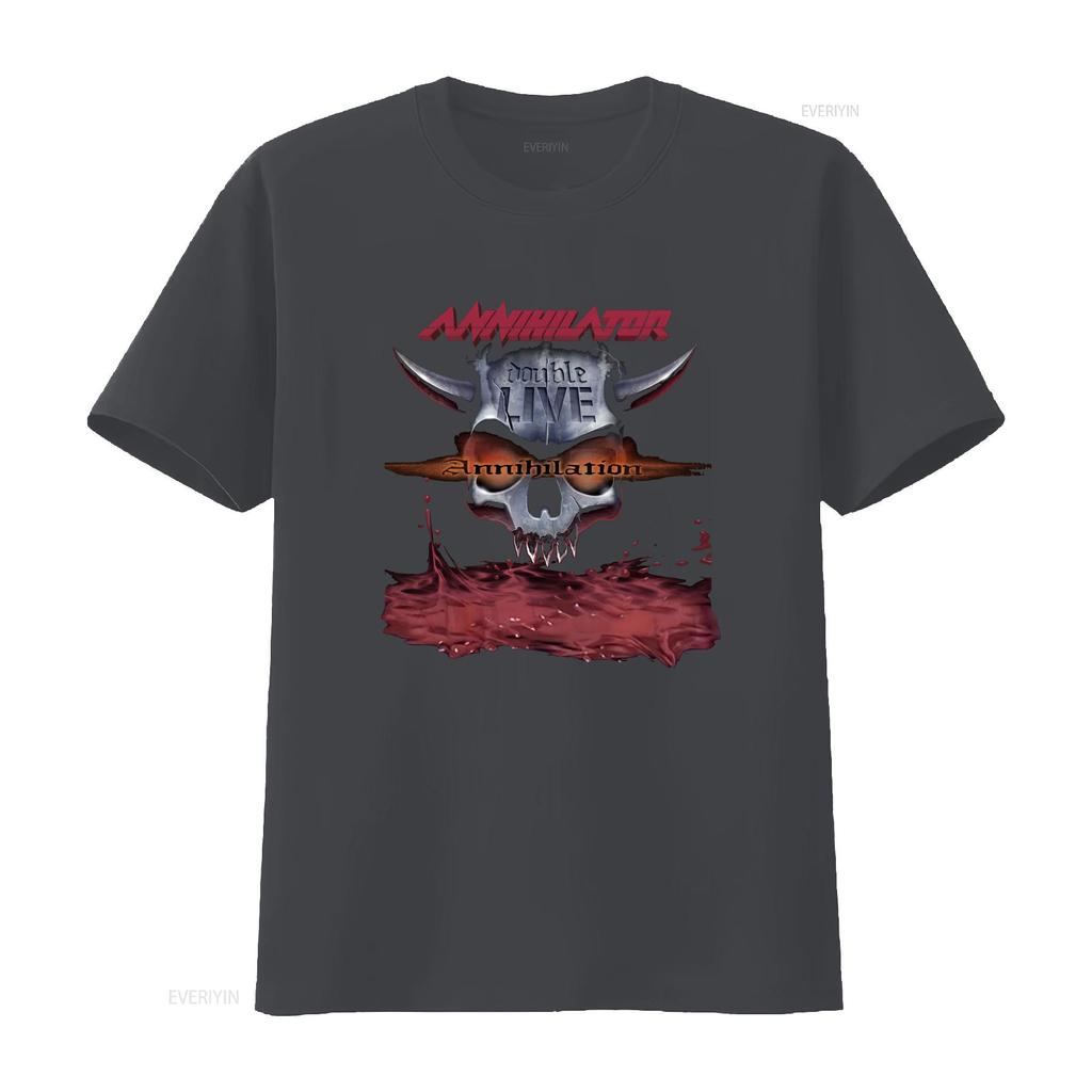 New Annihilator Band For Fans S 5xl T Shirt Bi0451 Vintage Washed Homme Graphic Stylish Stretched Versatile Casual Soft