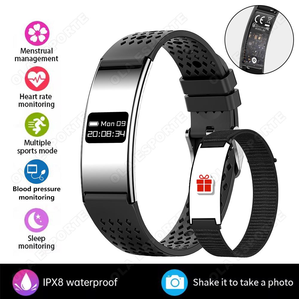 New Fashion Ultra-Thin Smart Bracelet Health Monitor Heart rate Blood Oxygen Sleep Monitoring Multi-Sport Modes Smart Watch
