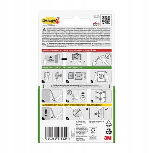 Command 3M Picture Hanging Strips Small, 4 Pairs for
