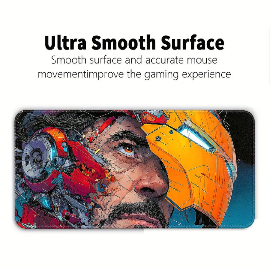 Marvel Iron Man Cool overlock Mouse Pad Desk accessories Keyboard Mouse Pad Game Console Pad office Pad Computer Laptop Pad