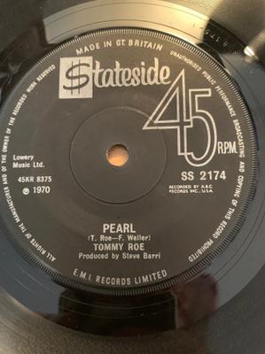 7inch Record TOMMY ROE - Pearl SS2174 Stateside 1970 UK Pop Used