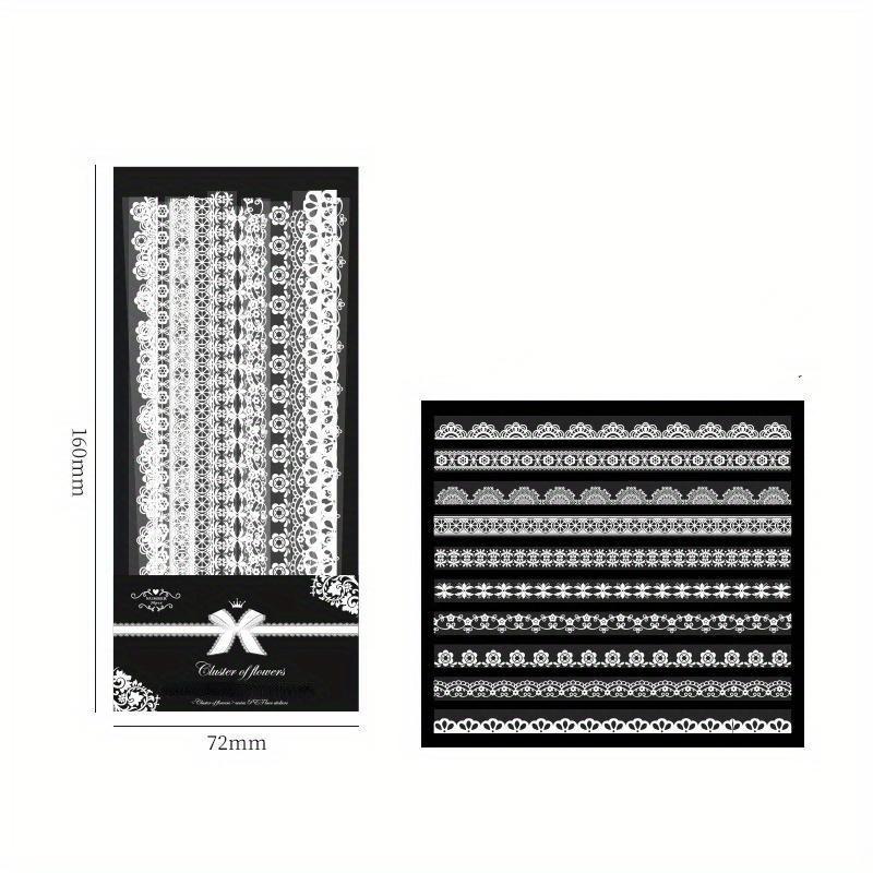 

1 упаковка ПЭТ кружево стиль декор наклейки коллаж журнал самоклеящиеся самоклеящиеся наклейки для творчества скрапбукинг