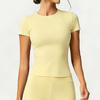 Cross-Border Slim Fit Quick Dry Breathable Yoga T-Shirt