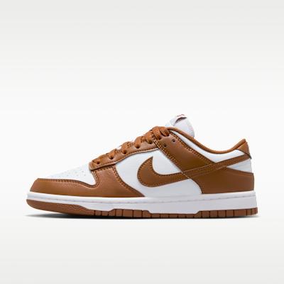Nike Women's White/Light Dunk Low Sail British Tan ('S) Cm