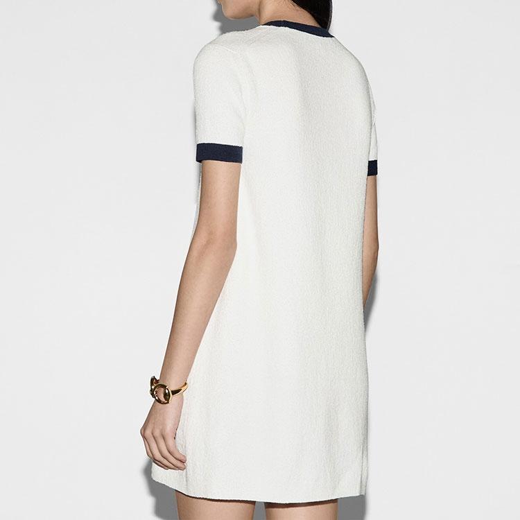 Gucci Lido Collection SS24 Short Sleeved Dress Women's Ivory White 788805-XKD13-9189