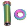 Bike C Clamp Fixed Nuts 25mm PVD Coating Coloring Lightweight Weight Reduction Bike Brake Nuts Colorful