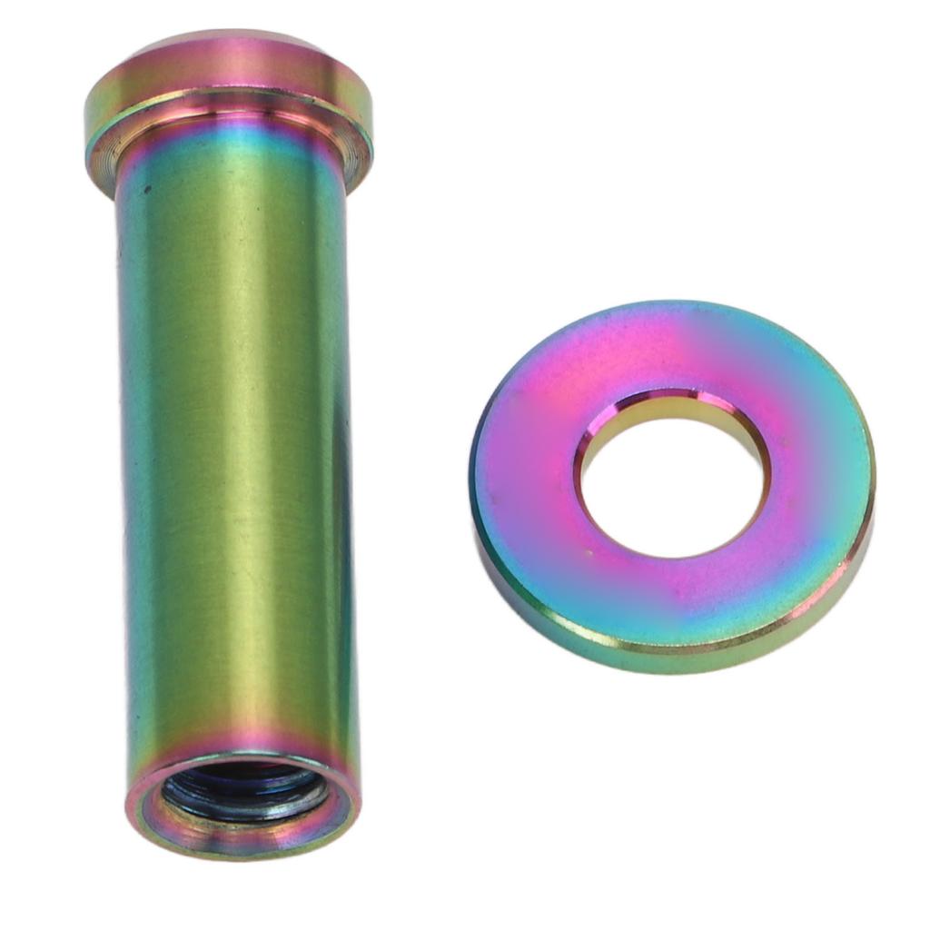 Bike C Clamp Fixed Nuts 25mm PVD Coating Coloring Lightweight Weight Reduction Bike Brake Nuts Colorful