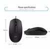 M10 Universal Wired Mechanical USB Mouse for Office, Home, Desktop, Laptop, Gaming - Frosted Design