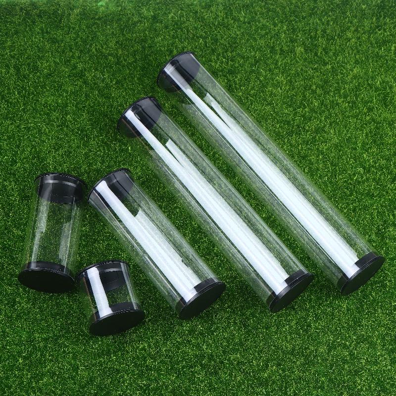 Portable Golf Container Case Golf Ball Tube Pc Transparent Round Plastic Packaging Box Various Specifications Balls Gift Box