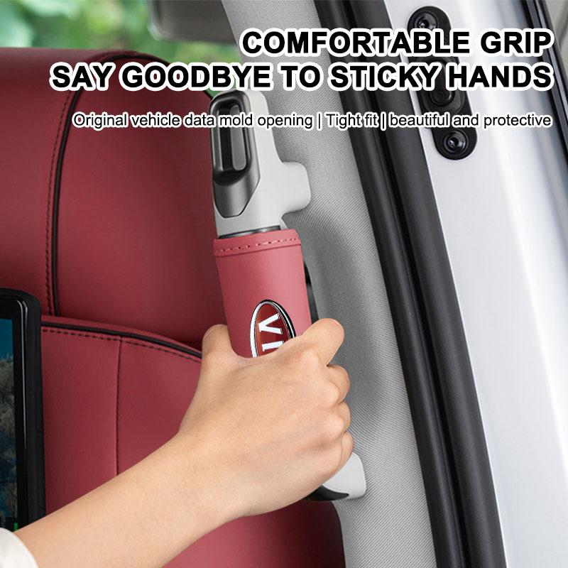 Autoaufkleber Autodachgriffabdeckung Türarmlehne Lederbezug für KIA Ceed Rio Sportage R K2 K3 K4 K5 K6 Soul Opeima Ceed Sorento Cerato