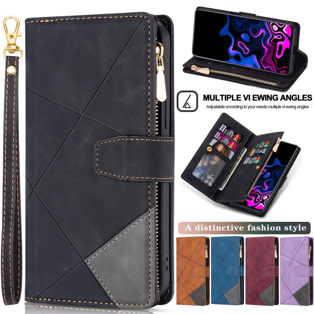 Flip Leder Hülle Für XiaoMi 14T 13T 12T 11T 11 Lite Redmi Note 15 14 13 11S 12 Pro Plus Reißverschluss Kartenfach Geldbörse Tasche Hülle