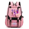 Anime Niedlicher Cartoon K-Pop Bedruckter Rucksack Schultasche für Teenager Schüler Mädchen Junge Bücherrucksack Große Kapazität Wasserdicht Reisetasche Kindergeschenk Rucksack