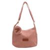 Light Corduroy Tote Bag For Students Large Capacity Casual Shoulder Purse