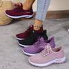 Women'S Casual Athletic Shoes - Breathable Mesh Thick Sole Sneakers, Lightweight Lace-Up Running Shoes, Comfortable