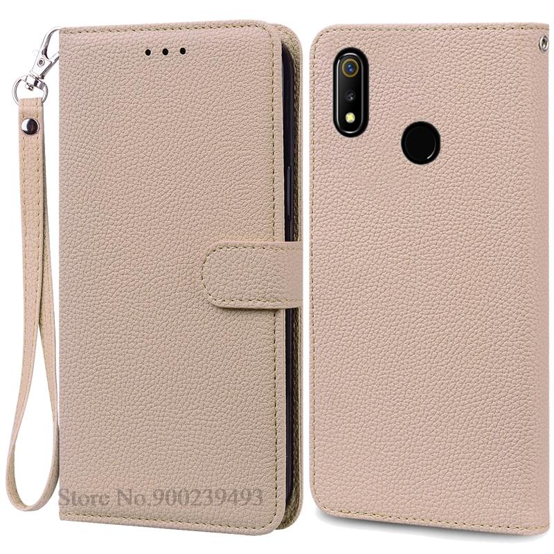 For Realme 3 Case Soft Pu Leather Flip Wallet Case For Realme 3 Pro Case Phone Cover For Realme 3 Pro Coque Fundas Bumper
