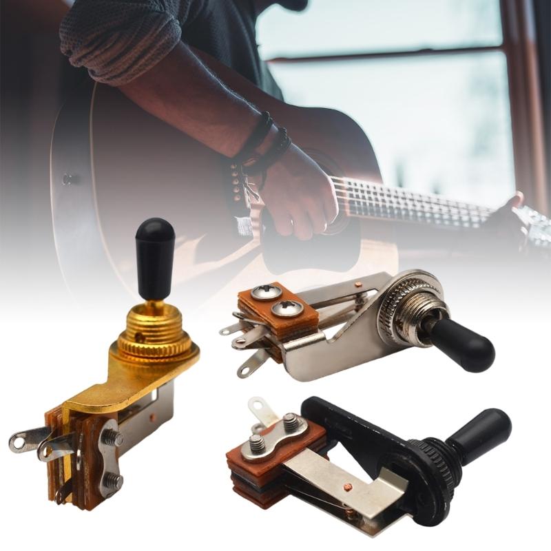 3 Position Toggle Switches for Electric Guitar Easy Control Plate Installation Small Design Smooth Quiet Switching