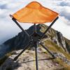 1pcs Multi-scenario Application Ultralight Portable Folding Stool Compact Outdoor Three Legged Stool 360° Rotation Picnic Fishing Camping Stool
