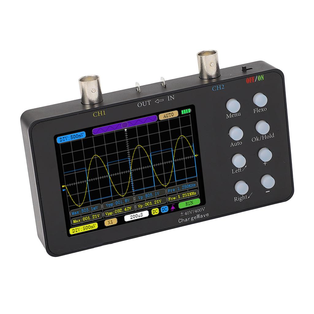 Digital Oscilloscope 2 Channels 50M Sampling Rate Portable Handheld Tablet Oscilloscope