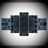 Canvas Painting circle patterns rotation shadows light Wall Art Pictures 5 Pieces Modular Wallpapers Poster Print Home Decor