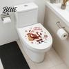 Winter Bathroom Festive Decorations Christmas Toilet Stickers Funny Santa Claus Waterproof Lid Tank Seat Decals Decal Cistern Self-Adhesive