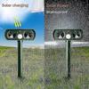 Solar Ultrasonic Cat Repeller Outdoor Cat Repeller Adjustable Sensitivity And Frequency Ultrasonic Cat Repeller Repel Pests Garden Protector