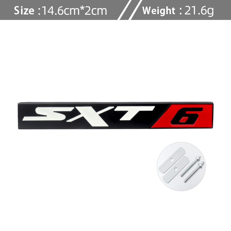1 ks 3D kovové odznaky emblémy nálepky Sxt6 Sxt8 pro Ram Caliber Journey Sxt8 Sxt6 Srt6 Srt8 Caravan Autodoplňky